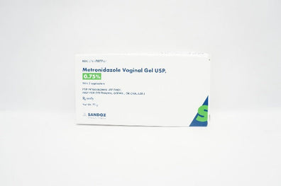 Sandoz NDC 0781-7077-87 Metronidazole Vaginal Gel USP 0.75% W/ 5 Applicators